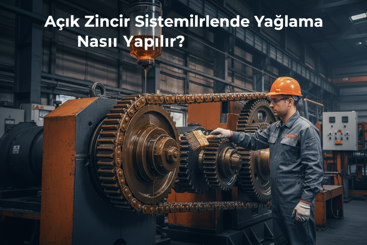 Açık zincir sistemlerinde yağlama nasıl yapılır?