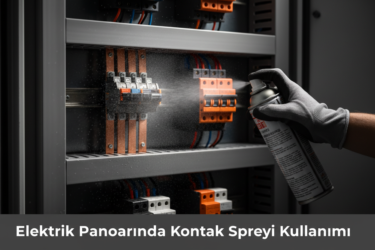 Elektrik panolarında kontak spreyi kullanımı