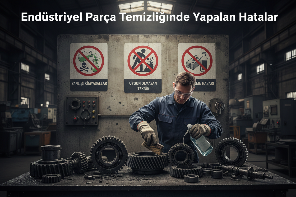 Endüstriyel parça temizliğinde yapılan hatalar