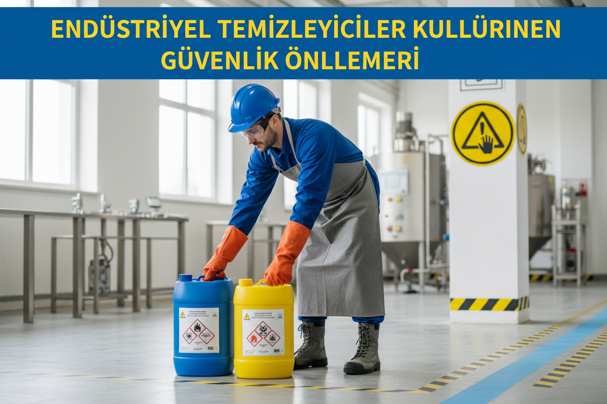Endüstriyel temizleyiciler kullanırken güvenlik önlemleri