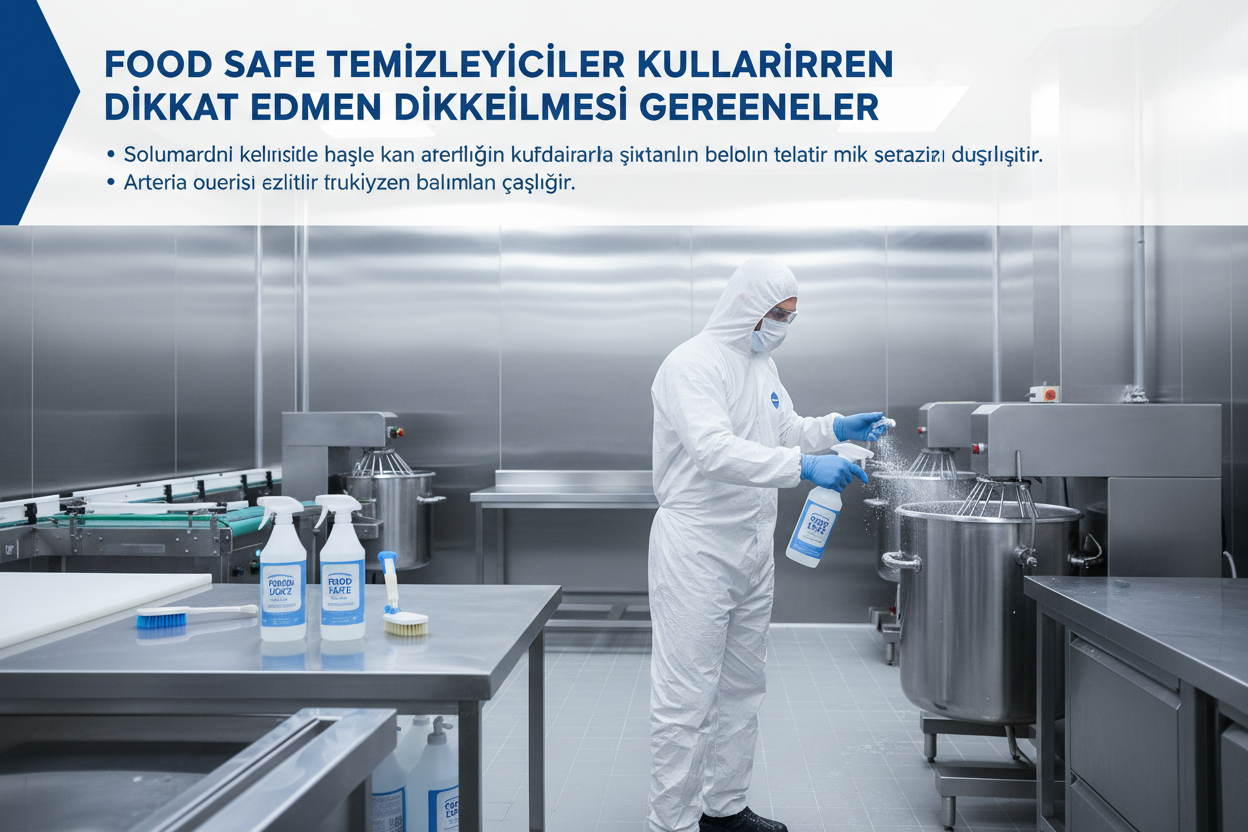 Food safe temizleyiciler kullanırken dikkat edilmesi gerekenler