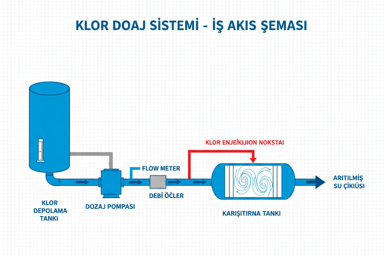 Klor dozajlama sistemi nasıl çalışır?