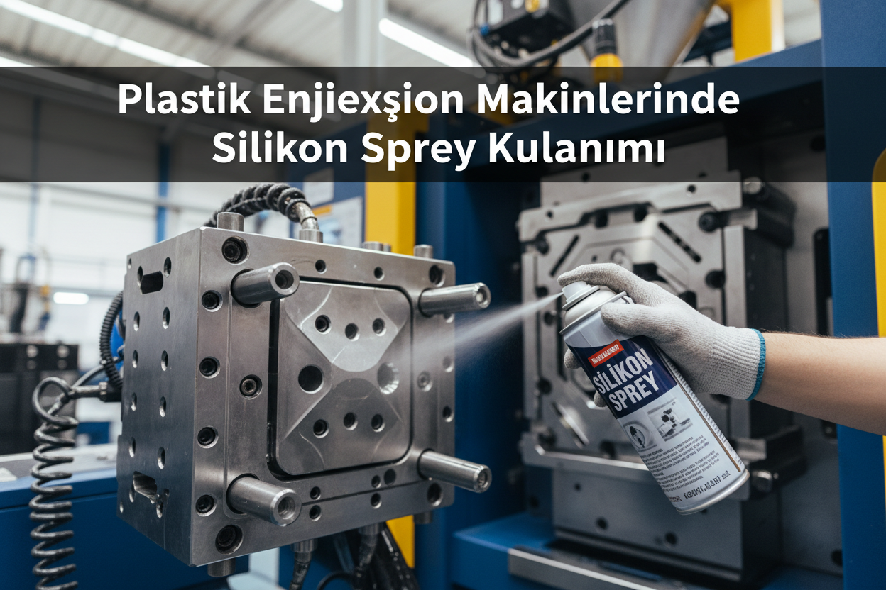 Plastik enjeksiyon makinelerinde silikon sprey kullanımı
