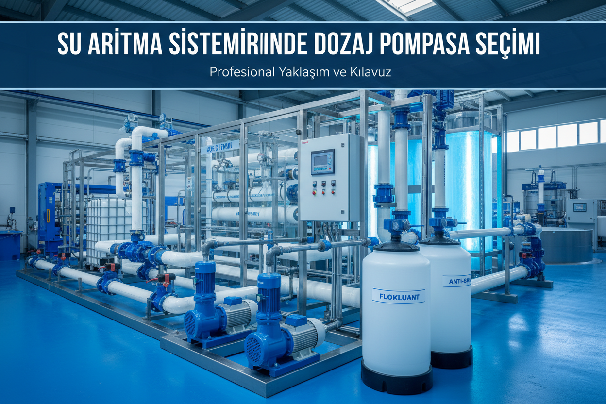 Su arıtma sistemlerinde dozaj pompası seçimi