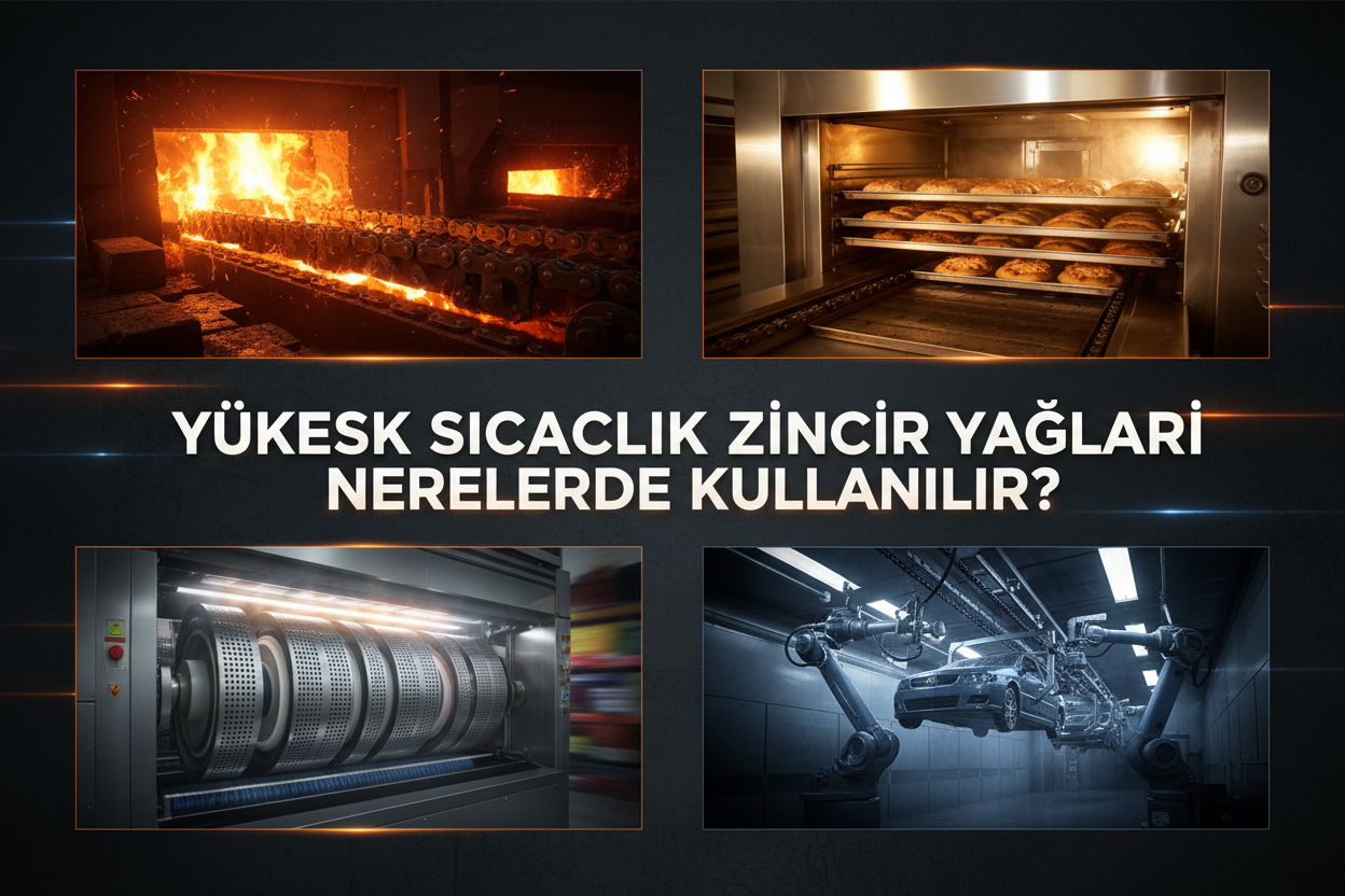 Yüksek sıcaklık zincir yağları nerelerde kullanılır?